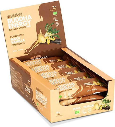 Iswari Organic Energy Bar with Nuts Maca & Vanilla 35g