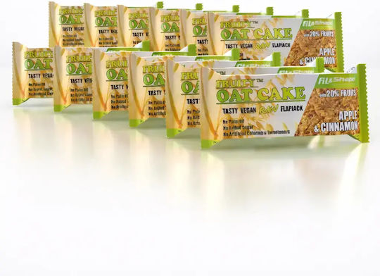 Fit Fruity Energy Bar Oat Raw Flapjack with Cranberries 12x80g