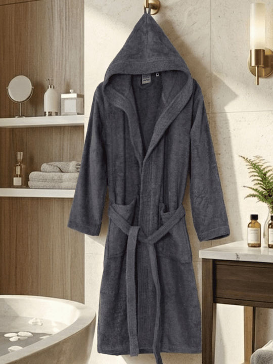 Colori Bathrobe with Hood Dark grey 500gr/m²