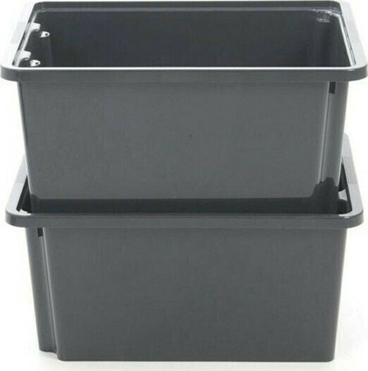 Next Tower Box Cyclops Πλαστικό Κουτί Αποθήκευσης Μαύρο 46.6x33.5x22cm