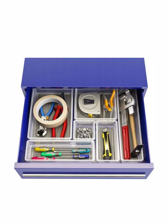 Kis Sistemo 6 Plastic Storage Box Transparent 15x15x5cm