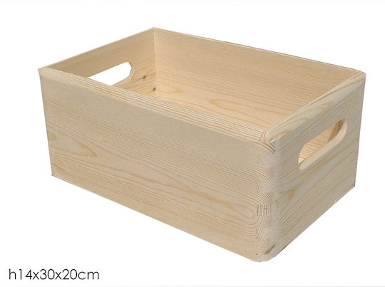 General Trade Wooden Storage Box with Lid