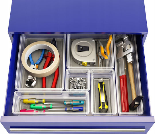 Kis Sistemo 8 Kunststoff Aufbewahrungsbox Transparent 37.5x15x5cm 1Stück