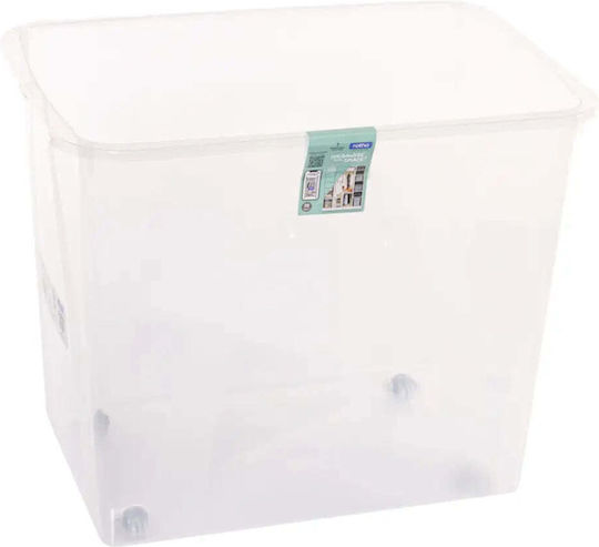 Rotho Babydesign Plastic Storage Box with Wheels and Lid 70lt