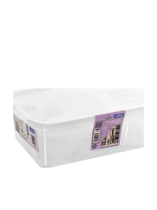 Rotho Babydesign Kunststoff Aufbewahrungsbox mit Deckel Transparent 5lt