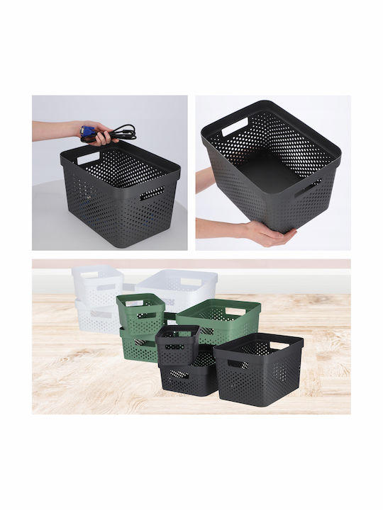 Curver Plastic Cutie de Depozitare cu Capac Gri 36x27x22cm 1buc