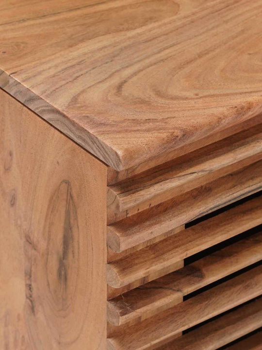 vidaXL Wooden Storage Box with Lid Brown 85x40x46cm