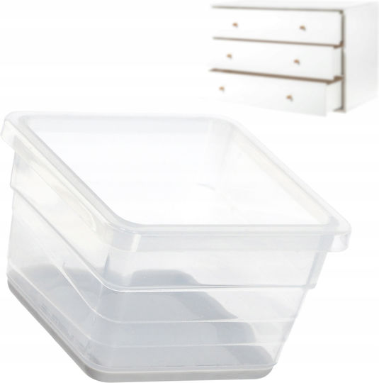 Kis Sistemo 1 Plastic Cutie de Depozitare Transparent 7.5x7.5x5cm 1buc