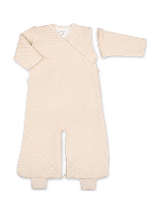 Bemini Autumn Sleeping Bag with Feet Magic 1.5 Tog Cream
