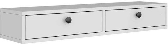 Wooden White Console L100xW20xH20cm
