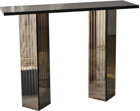 Wooden Console Table Bronze L105xW34xH80cm