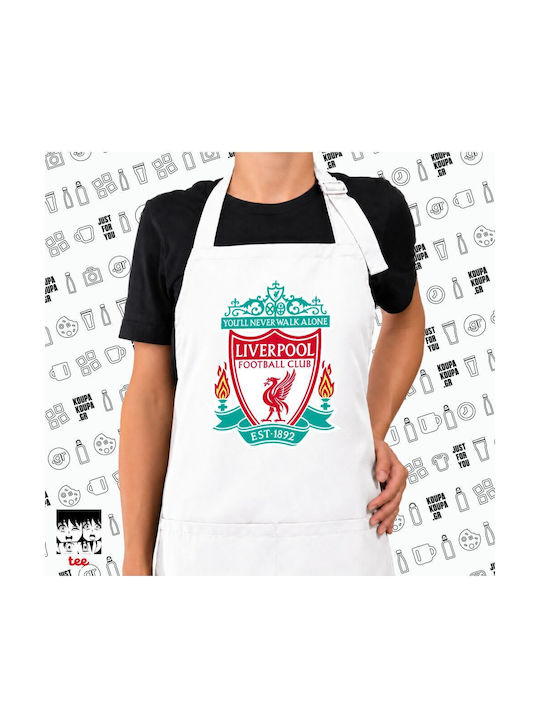 Koupakoupa Liverpool Kitchen Apron White 22x40cm KP 12702 Apron