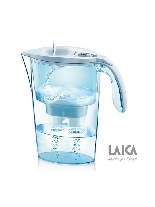 Laica Metallic Serving Jug with Filter 2300ml 6 Pieces