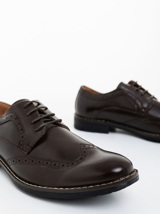 Leather Men's Oxfords Brown