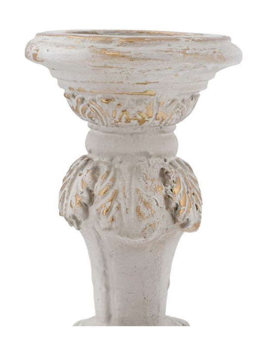 Artekko Candle Holder Concrete in White Colour 19.8x52.5x18cm