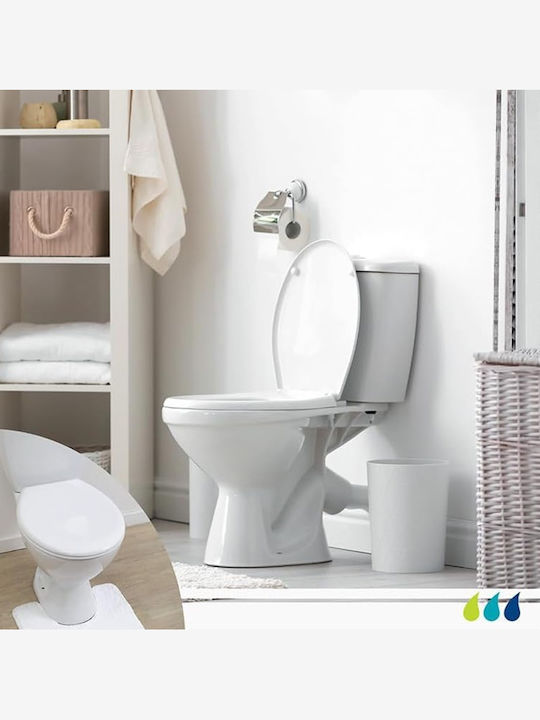 Atmosphera Capac WC Închidere lentă Plastic 46x37.5cm Alb