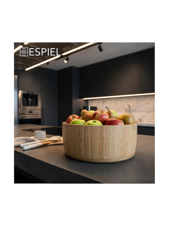 Espiel Съд За Сервиране Кръгла От Бамбук С Диаметър 19.8см 2 Бройки