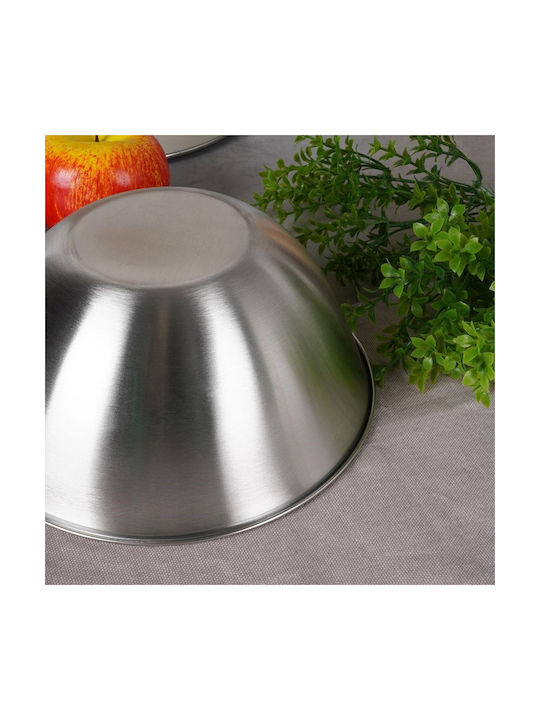 Excellent Houseware Bol de Servire Rotund Inox cu Diametru 21.5buc