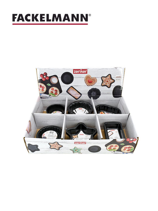 Zenker Backformen und Tabletts Mini Antihaft 60-100ml Set 6 Designs