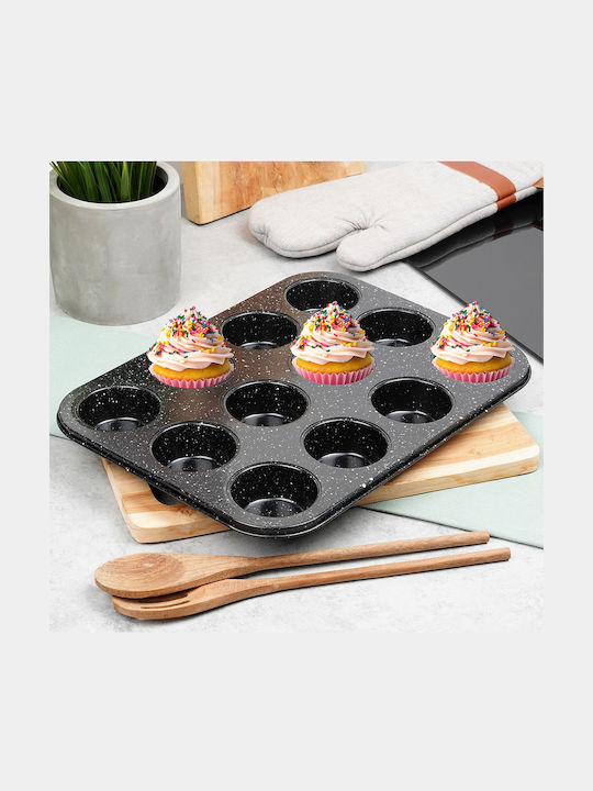 Orion Φόρμα Ζαχαροπλαστικής για Cupcakes/Muffins 12 Θέσεων 35x26.5x3εκ.
