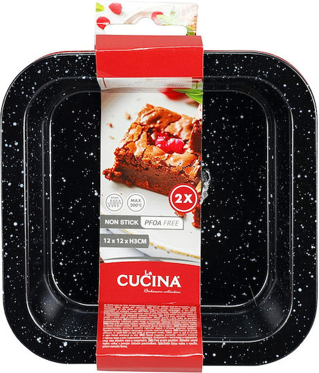 Orion Non-stick Baking Pan 12x12x3cm 2pcs