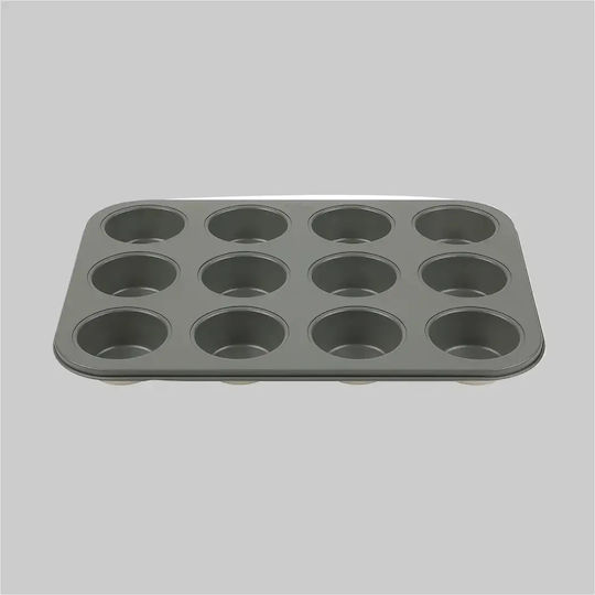 Pal Форма За Сладкарство За Cupcakes/Muffins От Неръждаема Стомана 12 Места