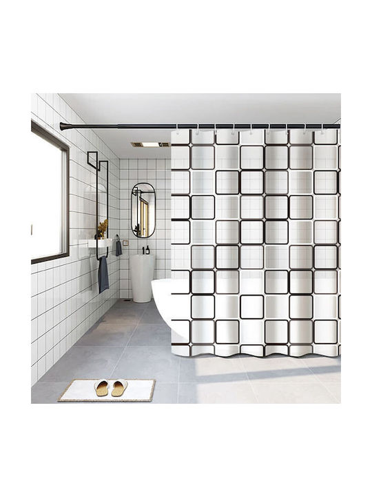 Ankor Peva Душ завеса Geometric Squares