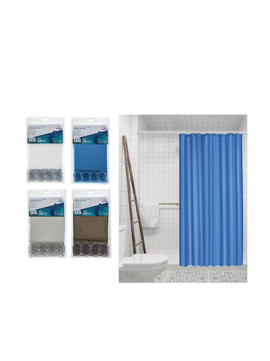 Viosarp 645372 Κουρτίνα Μπάνιου 240x200cm Γαλάζια