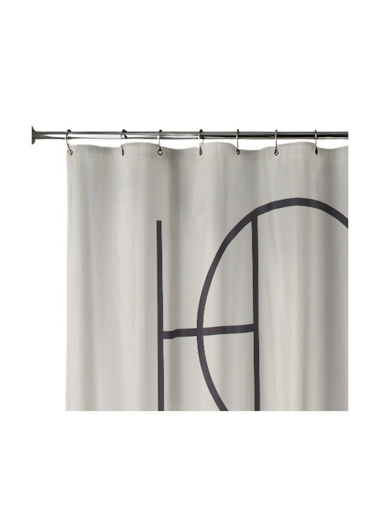 Home Shower Curtain 180x200cm Beige