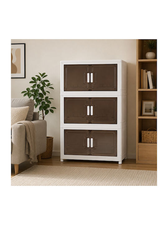 Plastic Office Cabinet in Beige Colour 70x41x115cm