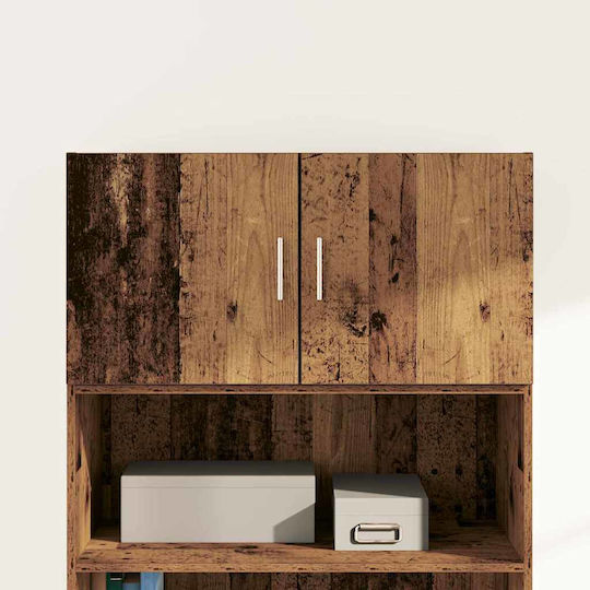 Office Storage Chipboard Closet Coffee L80xW42.5xH40cm Office Storage Chipboard Closet Coffee L80xW42.5xH40cm