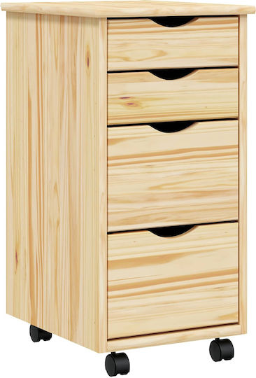 Schublade Büro Διαφανής Βερνίκι 34x39x65.5cm