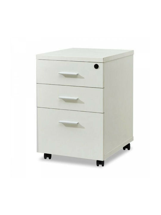 Schublade Büro mit Rollen & Schloss 44x40x60cm