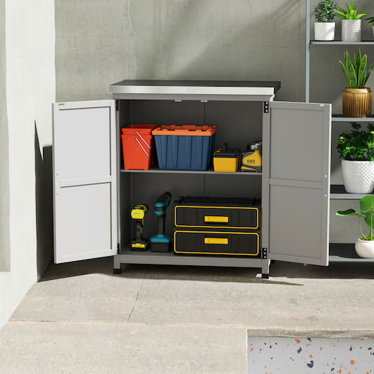 Double Door Wardrobe Wooden 79x43x92cm