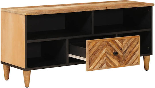 Дървен Скрин За Спалня Кафяв 100x33.5x46см