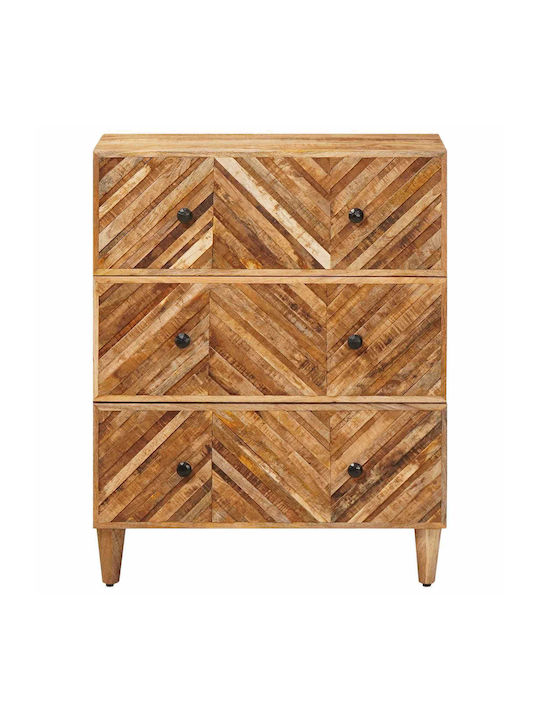 Comodă Dormitor din Lemn Maro 60x33.5x75 cm