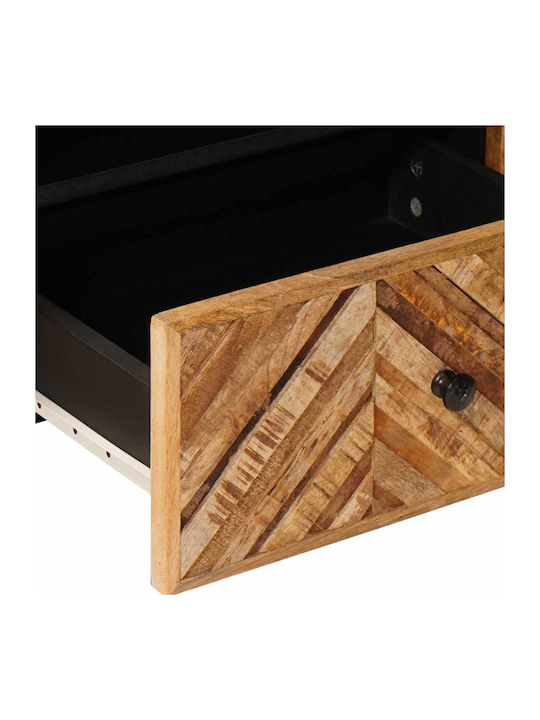 Wooden Brown Bedroom Chest of Drawers 105x33.5x46cm