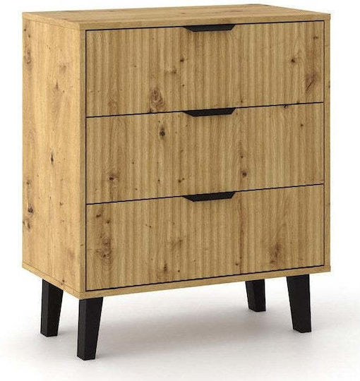 Kommode Schlafzimmer aus Holz & Metall Scandi Artisan 70x39x81,5cm Kommode Schlafzimmer aus Holz & Metall Scandi Artisan 70x39x81,5cm