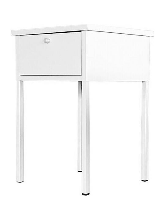 Nachttisch Metall White 40x40x60cm
