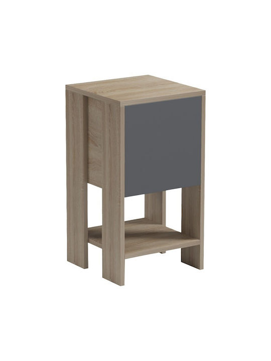 Reppo Nachttisch Holz Beige 30x30x55cm