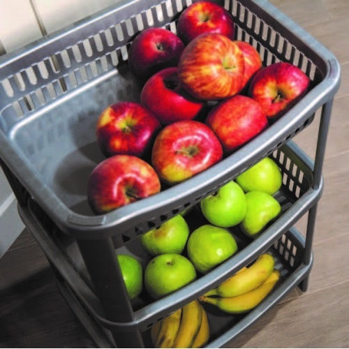 Viomes Plastic Kitchen Rack 4 Tiers White 41x31.5x81cm