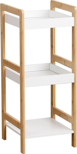 MRShome Ραφιέρα Ξύλινη 3 Θέσεων Μπεζ DS-1146000 MRShome Ραφιέρα Ξύλινη 3 Θέσεων Μπεζ DS-1146000