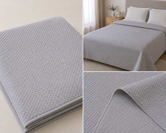 Xionoula Home Hotel Blanket Double Matelasse Gray 240x270cm