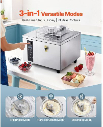Vevor Commercial Ice Cream Maker 0.5kW 46x46x43cm