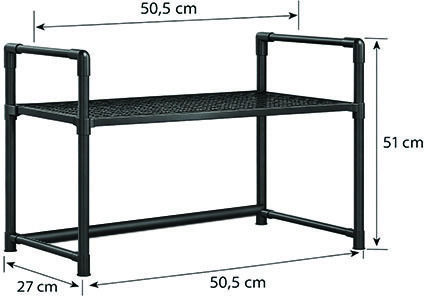 Dream House Suport Pentru Cuptor Cu Microunde Din Plastic 57.5x26x31cm Negru