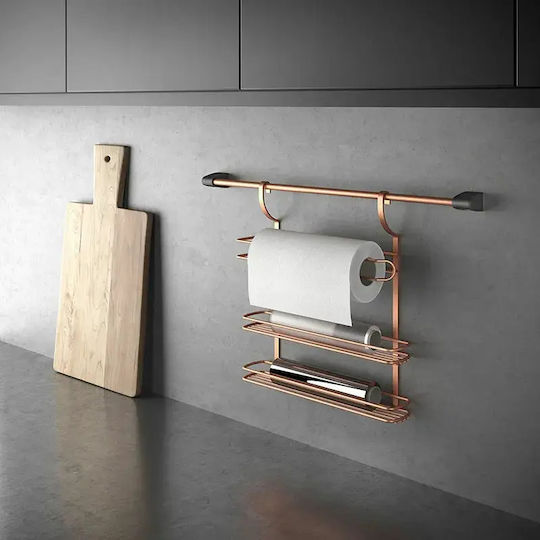 Metaltex Kitchen Hanger City Copper Metallic 80cm Rose Gold