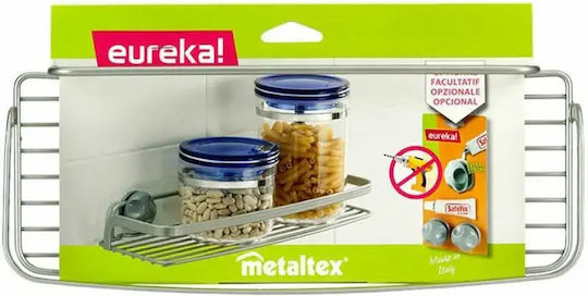 Metaltex Tabletop Base Eureka Metal 30x12x4cm Silver