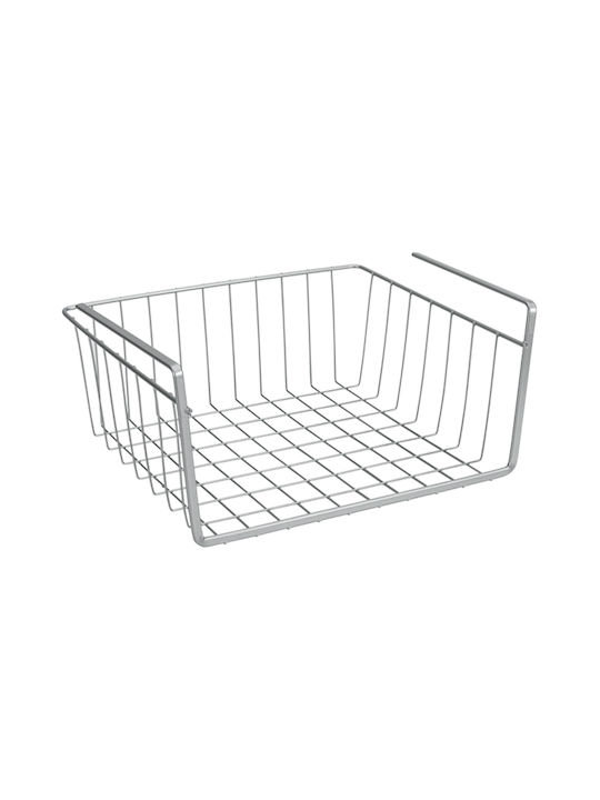 Metaltex Κρεμαστό Ράφι Kanguro Polytherm Μεταλλικό 30x26x14εκ. Ασημί