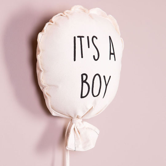Childhome Kids Wall Decor Balloon Beige made of Fabric Balloon Boy 26x8x26εκ.