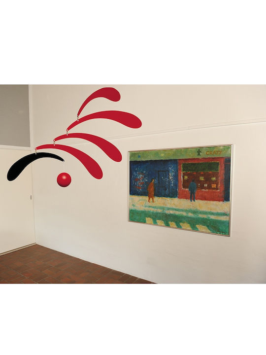 Flensted Mobiles Kinder Dekoratives Zimmermobil Rot Sanfter Rhythmus 30εκ.